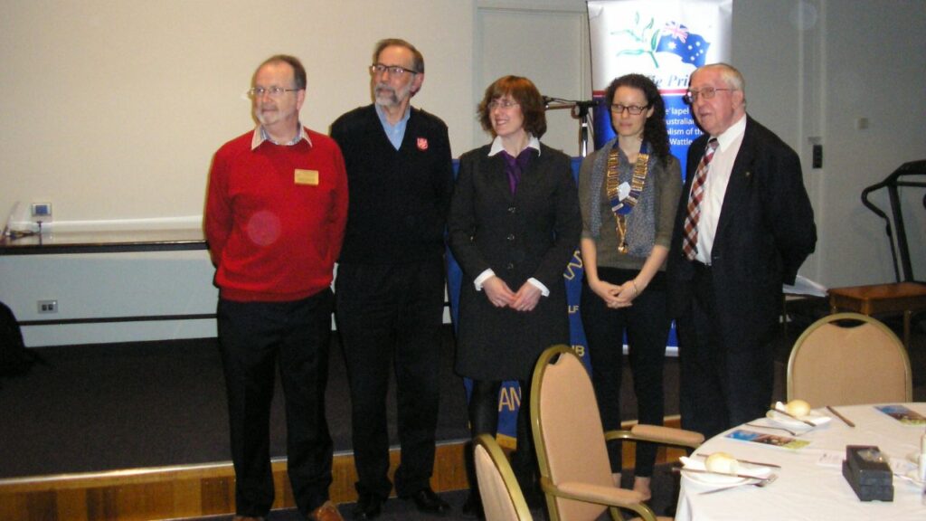 Rotary Club of Canterbury Neil Williams Norman Gale Sue Ellson Melanie Burgess John McCaskill