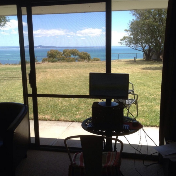 Writing at Clifton Springs Victoria Australia