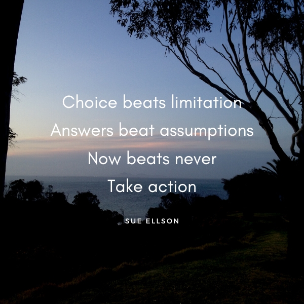 Take Action Poem By Sue Ellson