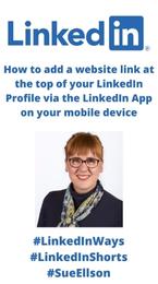 How to add a website link at the top of your LinkedIn Profile via the LinkedIn App on your mobile device