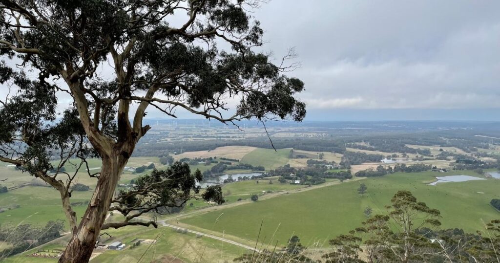 View from Mount Buninyong Victoria 23 July 2022