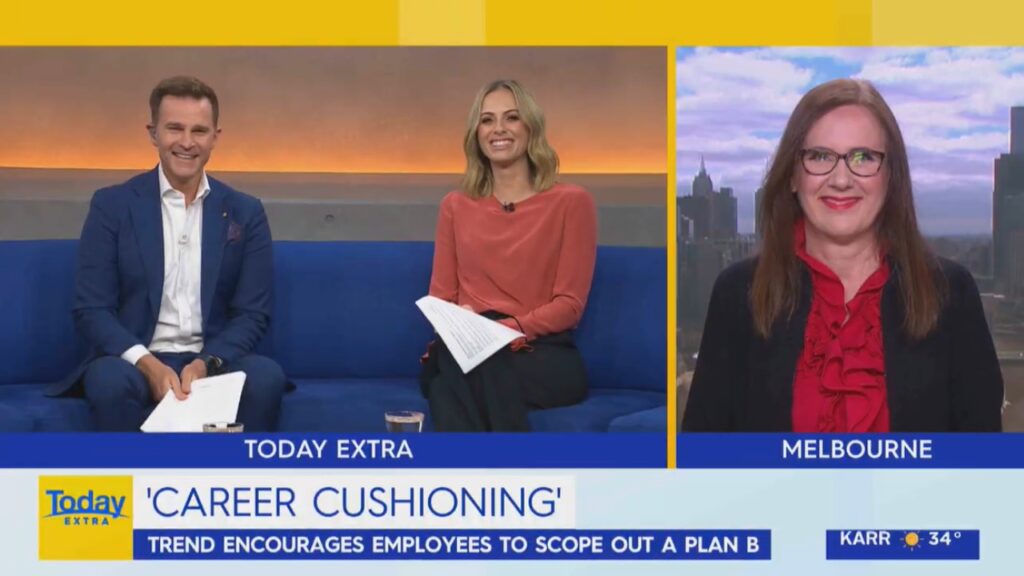 Career Cushioning Today Extra Channel 9 with David Campbell and Sylvia Jeffreys