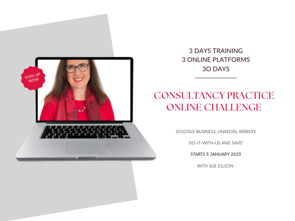 Consultancy Practice Online Challenge with Sue Ellson