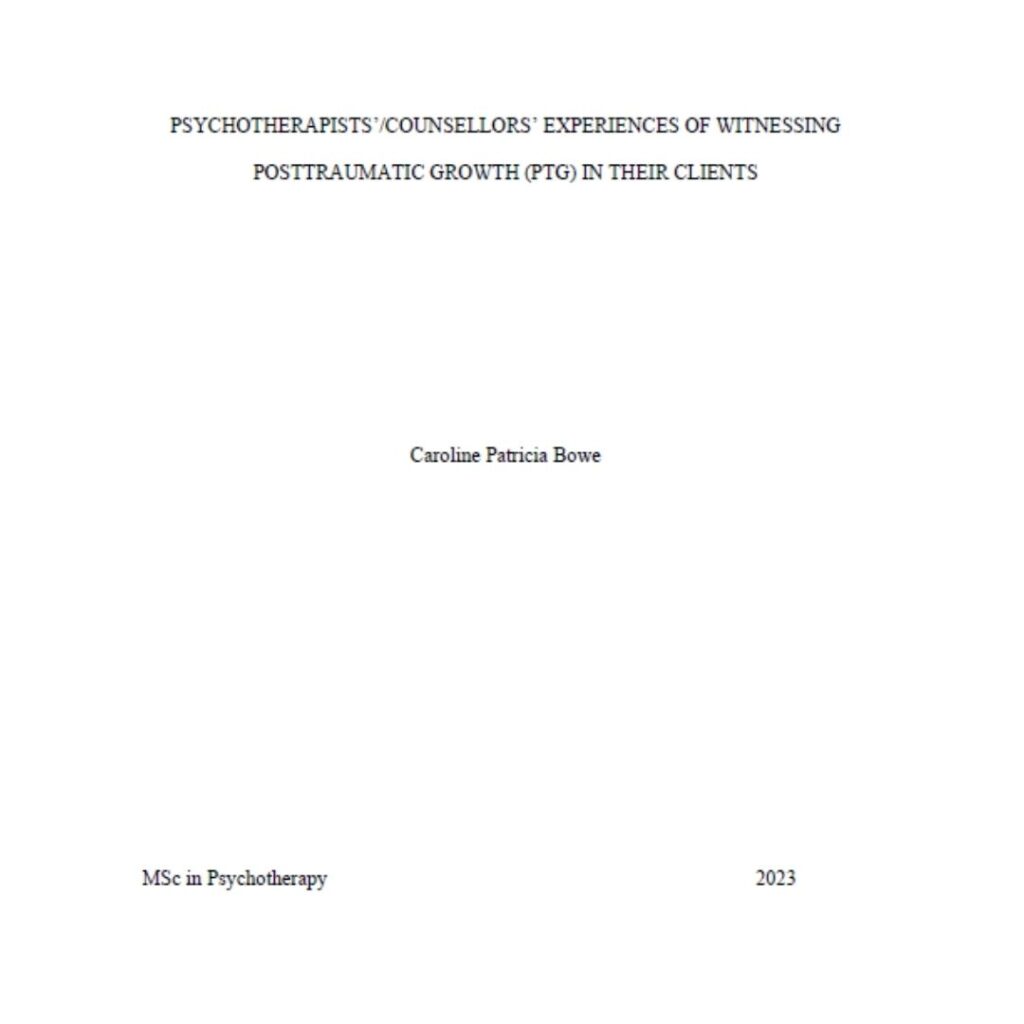 Caroline Bowe Dublin City University PhD Title Page