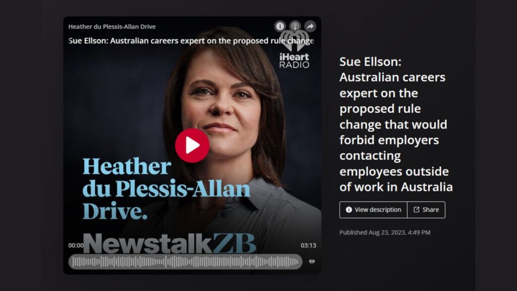Right to Disconnect on Newstalk ZB with Heather du Plessis-Allan and Sue Ellson
