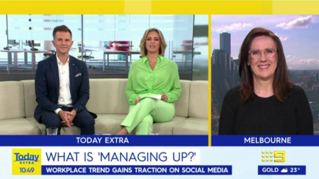 Managing Up Channel 9 Today Extra David Campbell Belinda Russell Sue Ellson