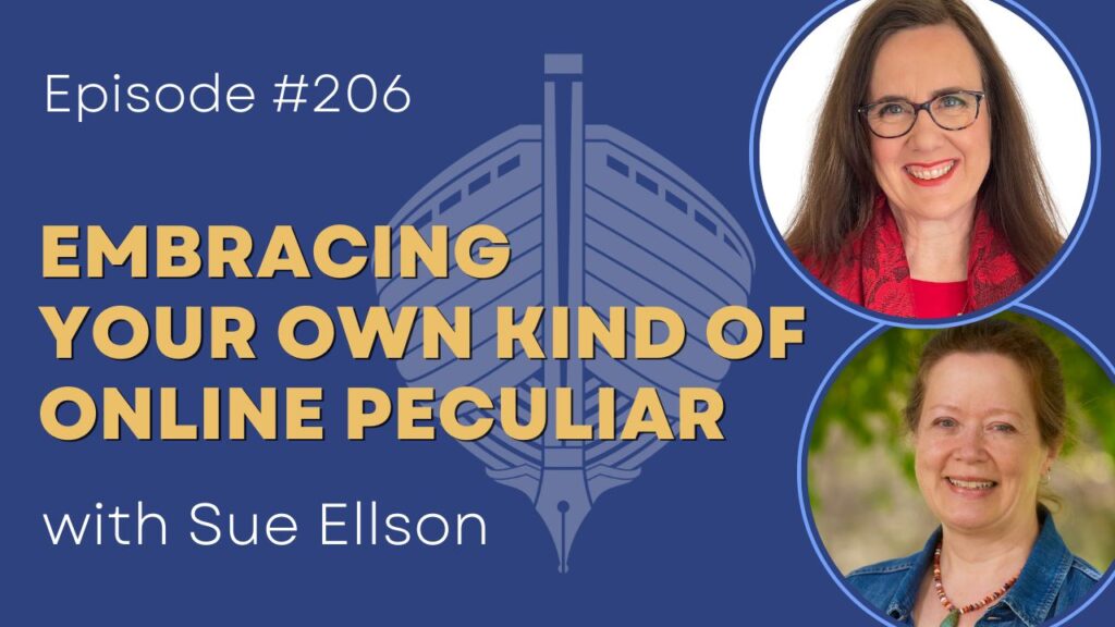Embracing your own online brand of peculiar on The Indy Author Podcast Matty Dalrymple and Sue Ellson