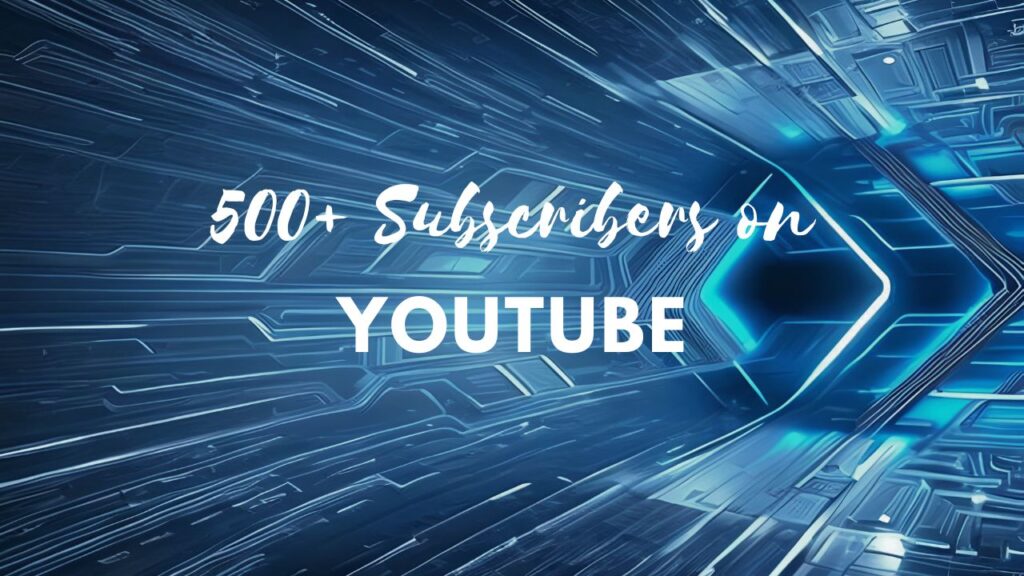 500 Subscribers on YouTube for Sue Ellson YouTube Channel