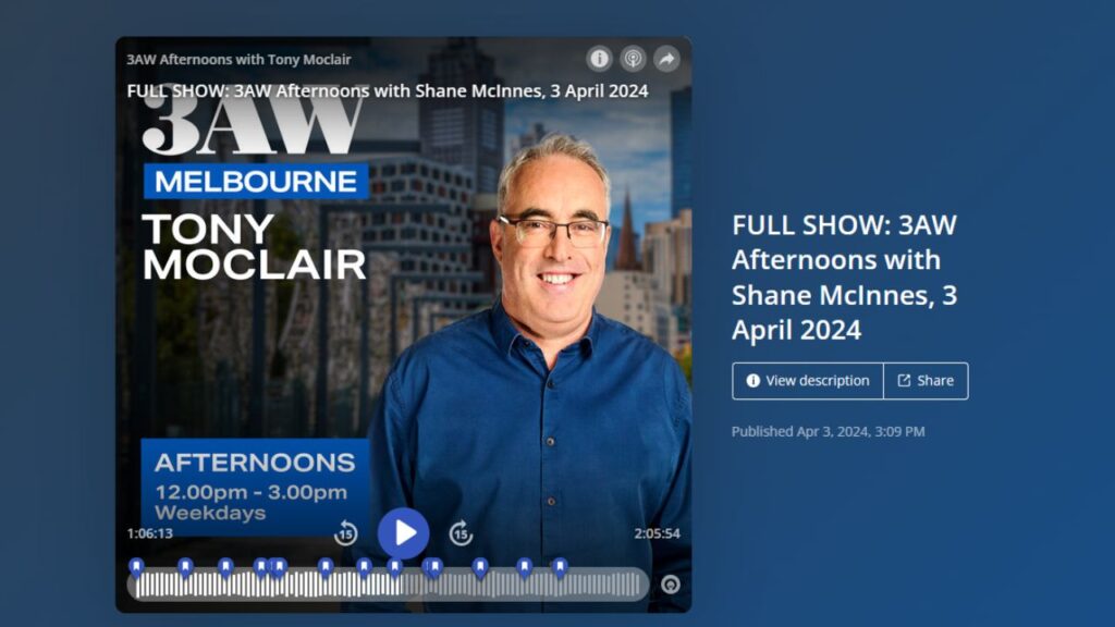 Nine Months Pay to Leave on 3AW 693AM Radio Melbourne with Shane McInnes and Sue Ellson