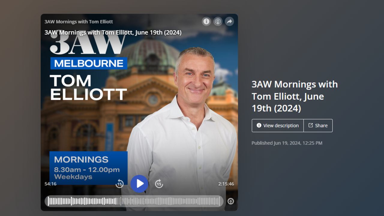Gap Year in the Australian Defence Force on 3AW 693AM Radio Melbourne with Tom Elliott Sue Ellson
