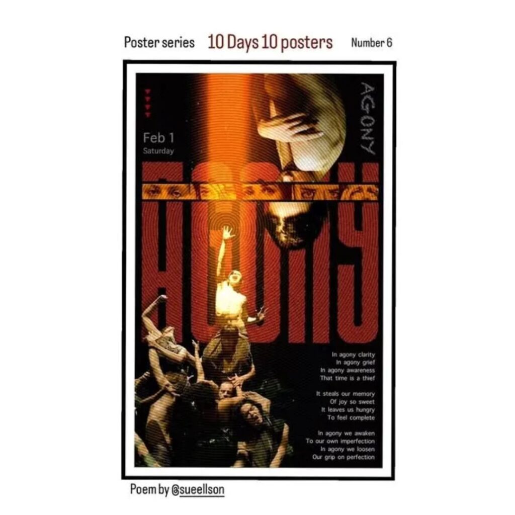 Agony Poem By Sue Ellson And Poster By Ashutosh Shukla