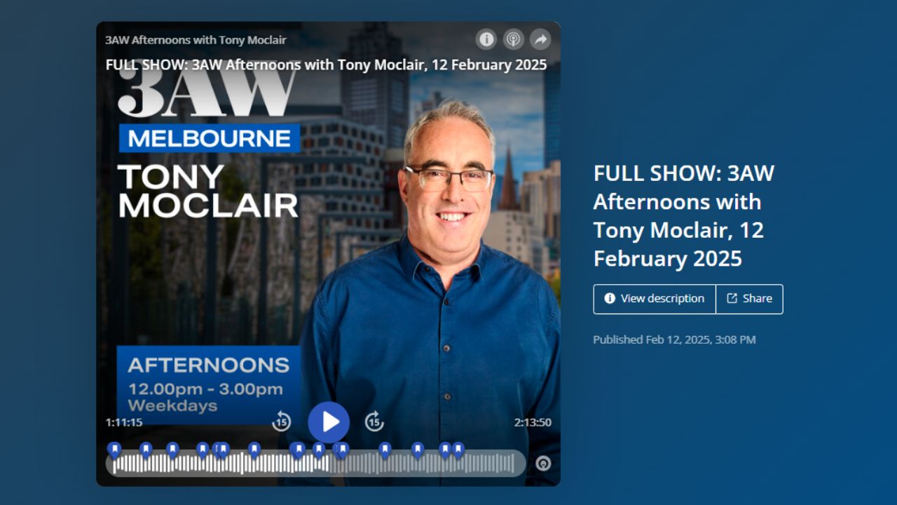 Shortest Time in a Job 3AW 693AM Radio Melbourne with Tony Moclair and Sue Ellson