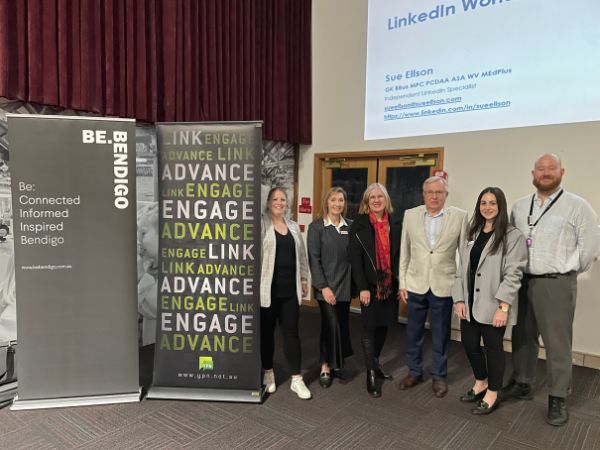 LinkedIn for Regional Professionals Bendigo with Alisha Kent, Hayley Tibbett, Sue Ellson, Andrew Rimington, Tiffany Gil and Bodie Howell