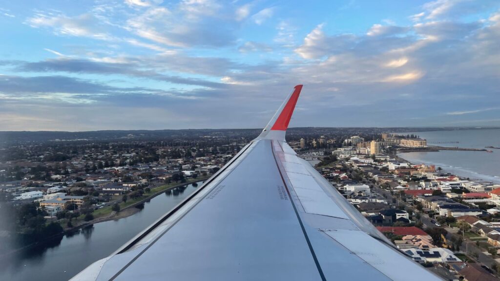 Jetstar Flight Into Adelaide