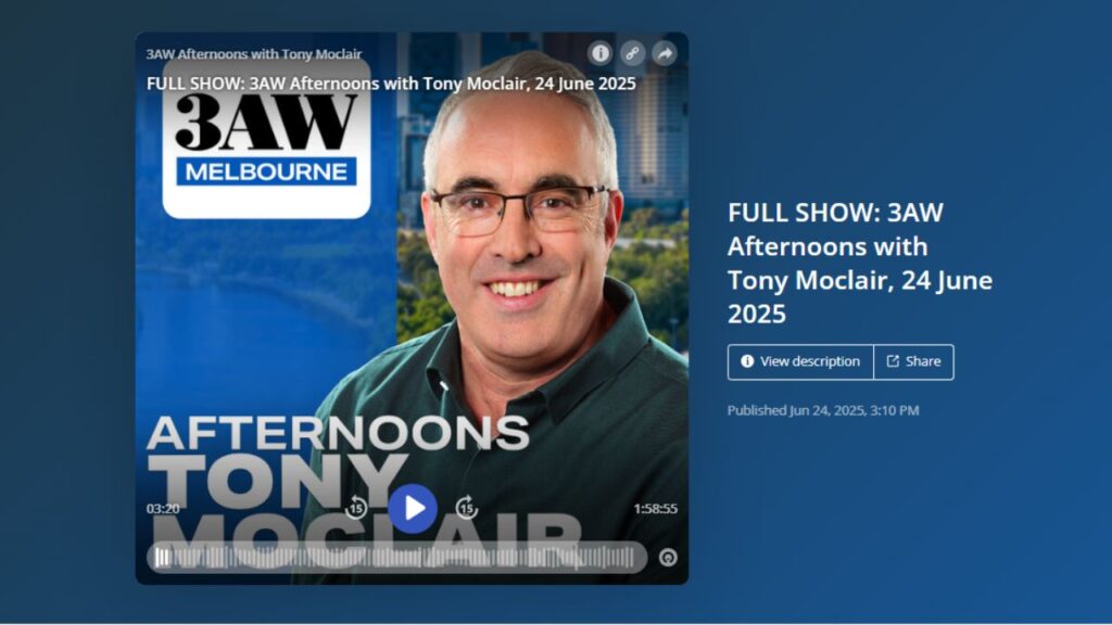 Shortest Amount of Time in a Job 3AW Radio Melbourne 693AM Tony Moclair and Sue Ellson
