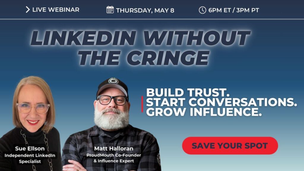 LinkedIn without the cringe with Matt Halloran from ProudMouth and Sue Ellson
