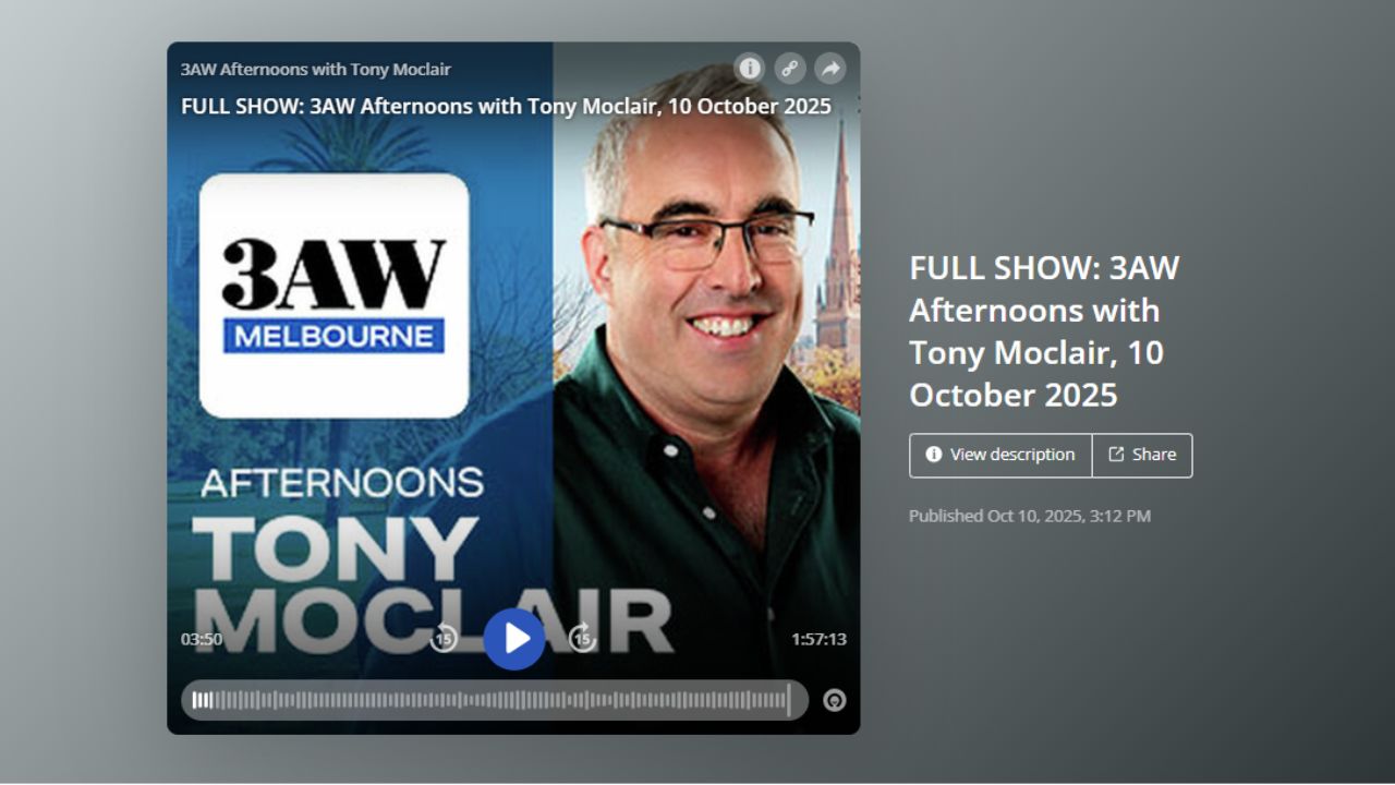 Starting a New Job Late in Life 3AW 693AM Radio Melbourne with Tony Moclair and Sue Ellson
