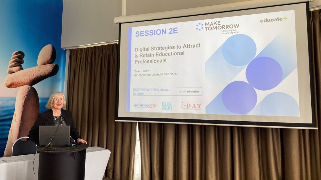 Educate Plus NSW ACT Summit Digital Strategies To Attract And Retain Educational Professionals By Sue Ellson at Sydney Olympic ParkEducate Plus NSW ACT Summit Digital Strategies To Attract And Retain Educational Professionals By Sue Ellson at Sydney Olympic Park