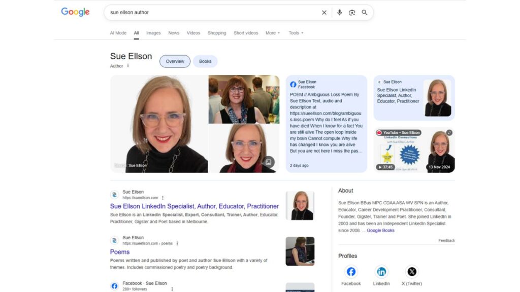 Sue Ellson Author Profile on Google