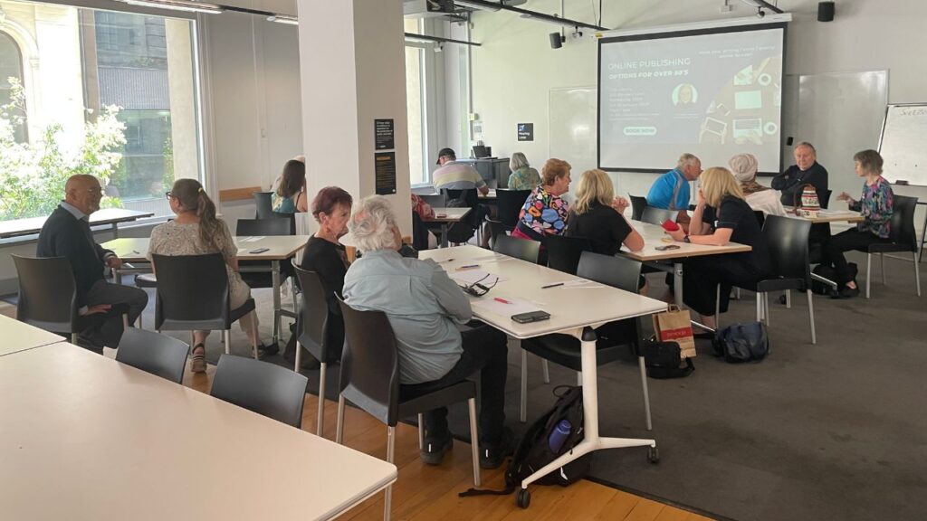 Online Publishing Options For Over 50's at Melbourne City Library with Sue Ellson