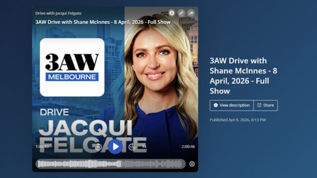 Gap Years 3AW 693AM Radio Melbourne Drive with Shane McInnes and Sue Ellson