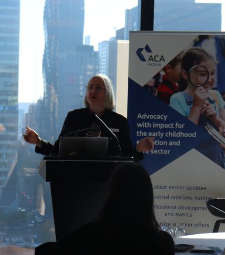 Sue Ellson at Australian Childcare Alliance Victoria Conference 2026