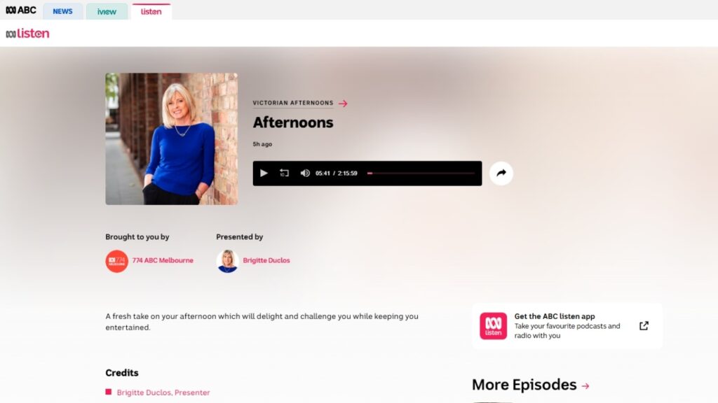 Sacked from a job on ABC Radio Melbourne 774AM Afternoons with Brigitte Duclos and Sue Ellson
