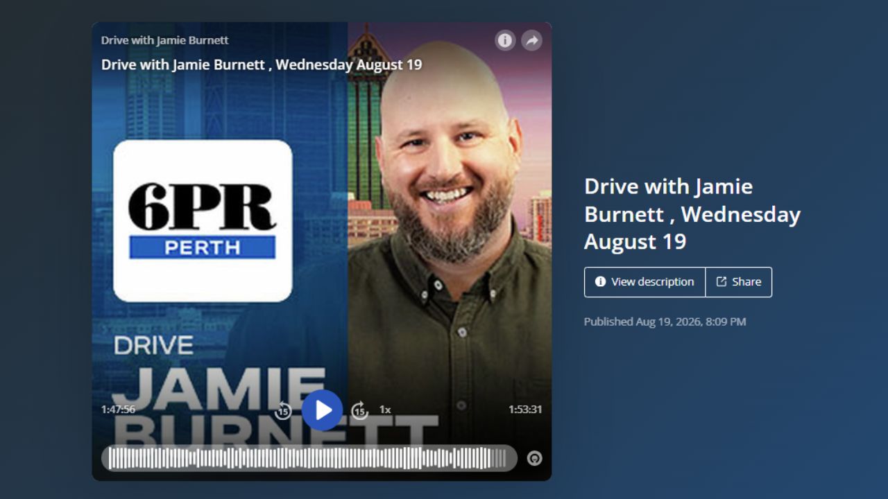 First Job Benefits on 6PR 882AM Radio Perth Afternoons Jamie Burnett and Sue Ellson