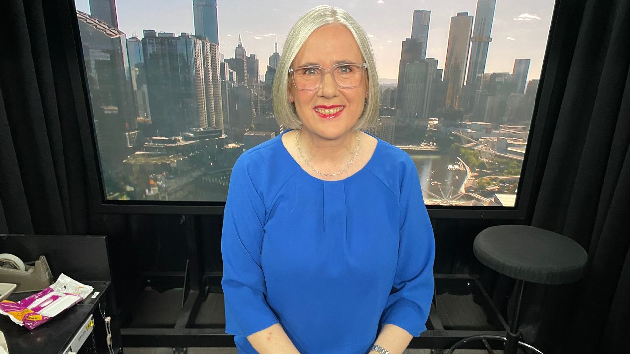 Sue Ellson in Toss Box at Channel Nine Melbourne