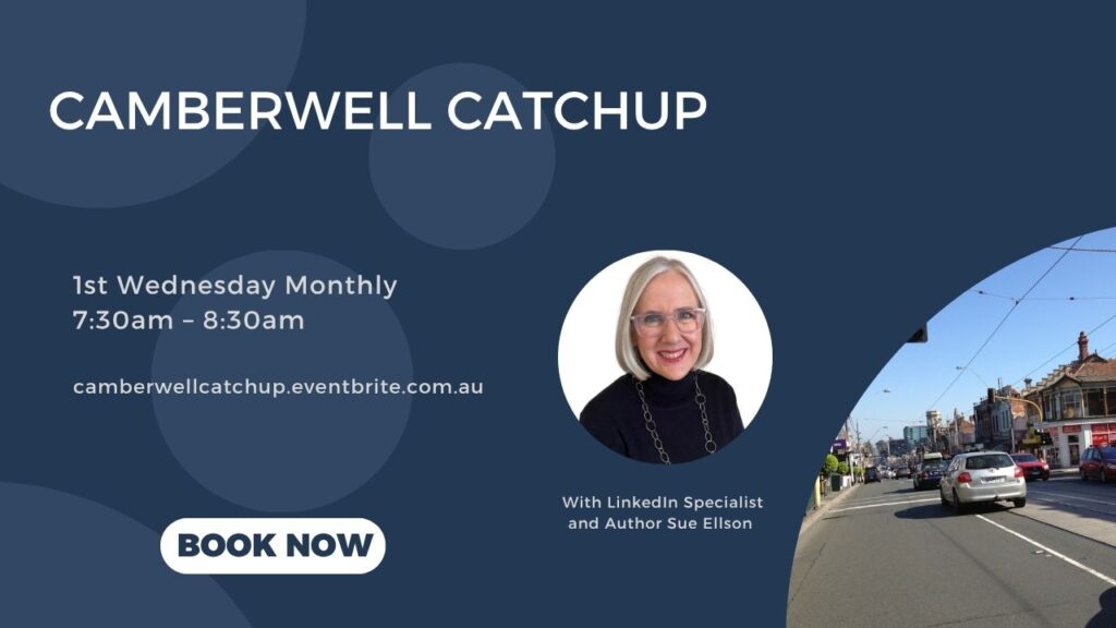 Camberwell Catchup 1st Wednesday Monthly 7:30am - 8:30am