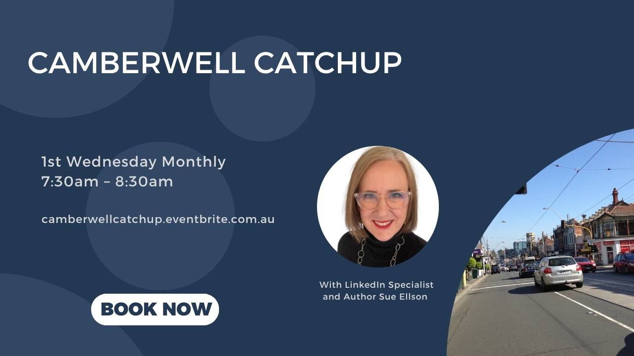 Camberwell Catchup 1st Wednesday Monthly 7:30am - 8:30am