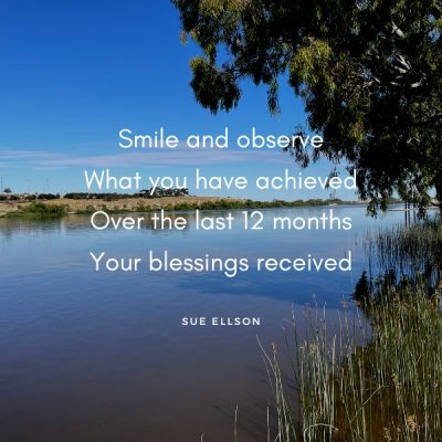 End of Year Rush Poem By Sue Ellson Photo of Murray River at Murray Bridge South Australia on 9 December 2022